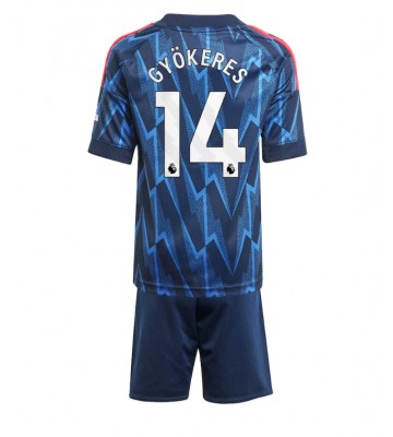 Arsenal Viktor Gyokeres #14 Bortatröja Barn 2025-26 Kortärmad (+ Korta byxor)